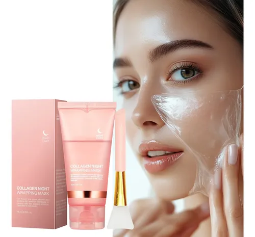 Mascarilla Facial Colágeno Noche 75ml X2 Piezas Todo Tipo De Piel