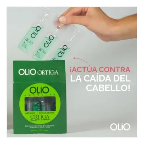 Ampolla Capilar Olio Ortiga Caida Del Cabello X 12