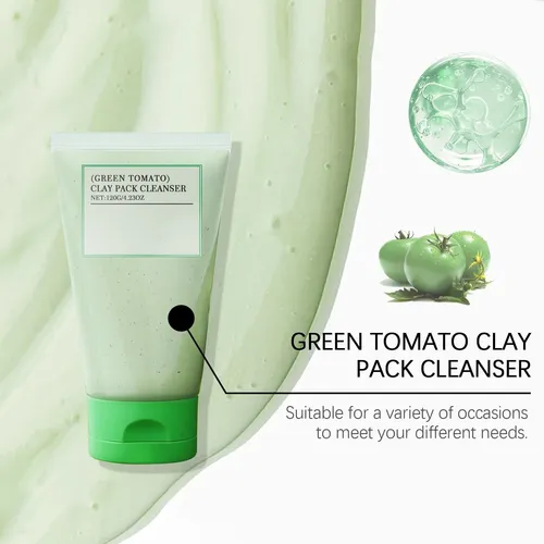 Máscara Facial De Arcilla, Máscara De Arcilla De Tomate Verd