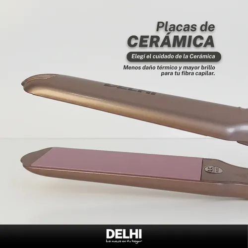 Planchita De Pelo Cerámica Delhi 40w 6 Niveles Cabello Seco
