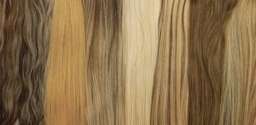 Cortina De Cabello Natural 1/2mtr De 50cm De Largo C/color