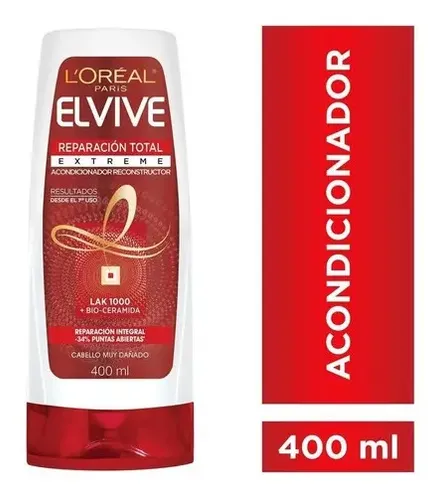 Acondicionador L’oréal Paris Elvive Reparación Total Extreme 400ml 1 Unidad