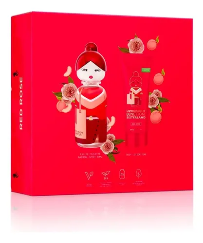 Perfume De Mujer Benetton Set Sisterland Red Rose Edt