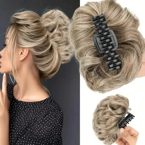 Extensión De Cabello Esponjosa Y Desordenada Con Forma De Mo