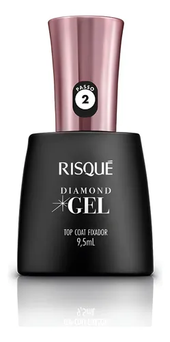 Risque Esmalte Top Coat Diamond Gel (clásico )