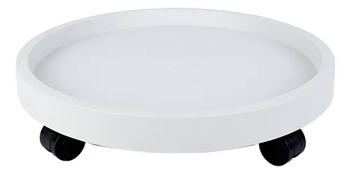 Base Para Maceta Con Ruedas Y Bandeja 32 Cm