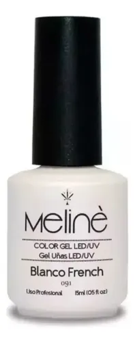 Esmalte Meliné Semipermanente Gel Uv/led 091 Blanco French
