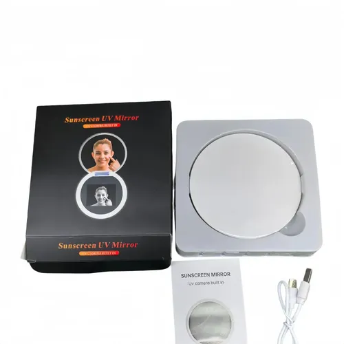 C Espejo Uv Inteligente Plegable Con Luz Led Portátil B