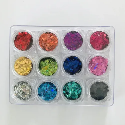 Set De Lentejuelas Para Decoración De Uñas Con Forma De Estr