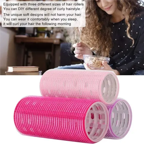 3 Piezas Rizadores Rulos Para Cabello Con Agarre Automático