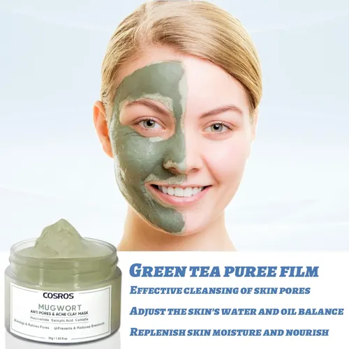 Mascarilla Facial De Arcilla Natural Con Té Verde Y ^.^