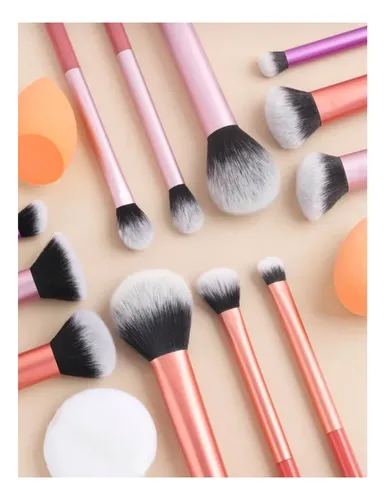 Set De Brochas Y Esponjas Para Maquillaje Profesional Generi