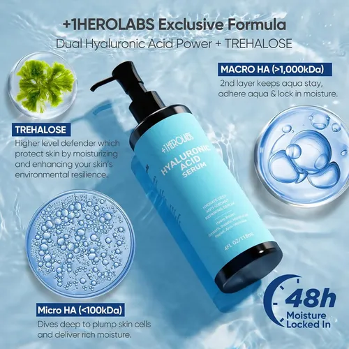 Sérum De Ácido Hialurónico Con Vitamina C Y B5, 2 Onzas