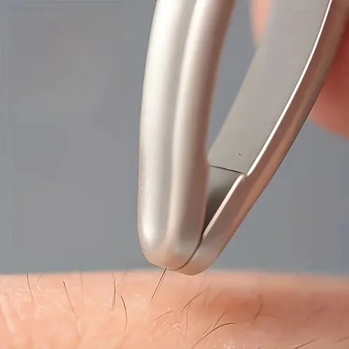 Pinzas De Cabeza Redonda Premium For Depilación De Cejas Y