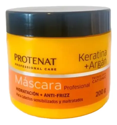Protenat Máscara Keratina Y Argan Restauración 200 Gr