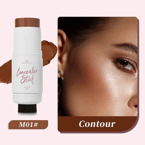 Hellokiss Barra Doble Contorno Iluminador Rubor Facial Larga