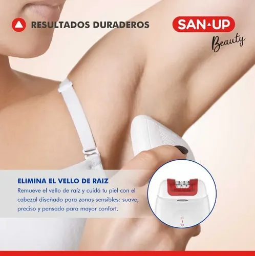 Depiladora San Up Inalámbrica Episense Color Blanco