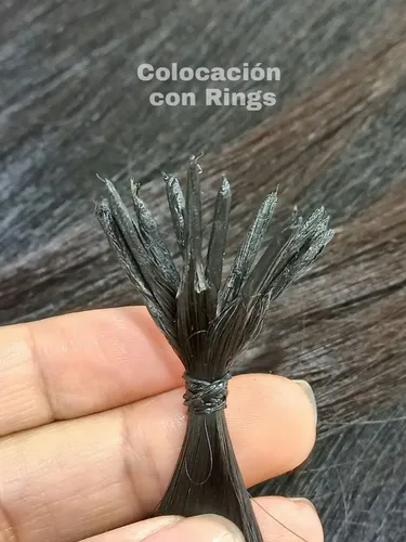 Extensiones X Unidad De Cabello Pelo Natural 35cm Con Color