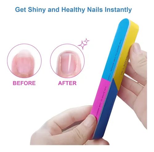 Ahatopia Buffer 7 Vías 6 Piezas Para Uñas
