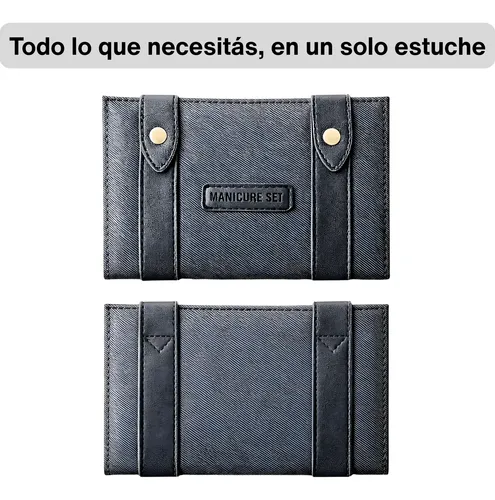 Set Manicura Y Pedicura Acero Inoxidable Con Estuche