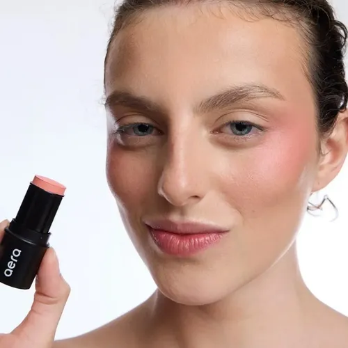 Rubor Barra Blush Stick Cremoso Mini Labios Y Mejillas Aera Tono del maquillaje PINKY PEACH