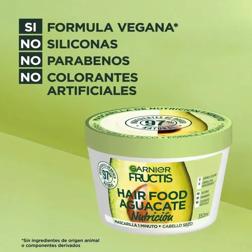 Mascarilla Fructis Hair Food Palta 350ml
