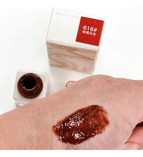 Labial Líquido Tinta Efecto Espejo Mansly Tonos Chocolate