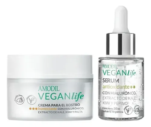 Kit Skincare Vegano Amodil Serum + Crema Cruelty Free
