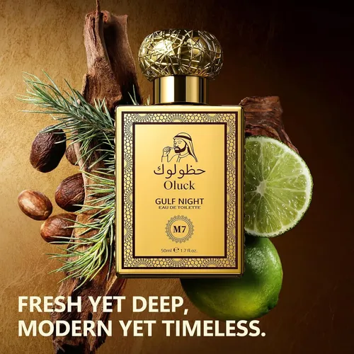 Colonia Oluck Gulf Night Perfume M7 Para Mujeres Y Hombres, Color Limón