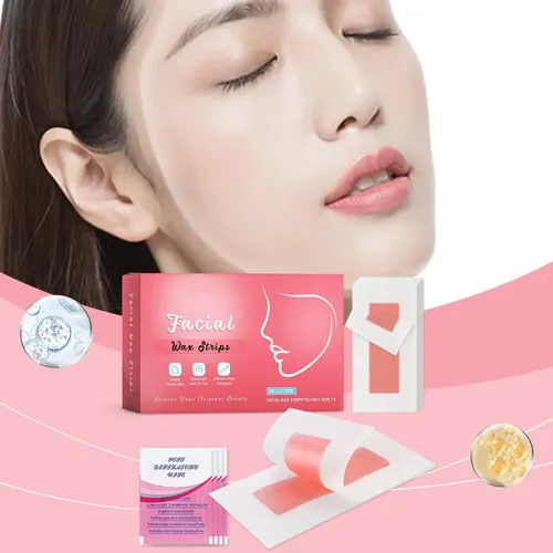 Tiras De Cera Facial Para Eliminar La Eliminación Facial Par