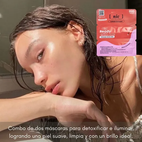 Mascara Facial Nic Get Ready Detox Exfoliante Iluminadora X3