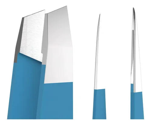 Juego De 2 Pinzas Para Cejas Tweezer Guru, Acero Inoxidable,