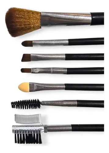 Set Brochas X6 Mayorista 7 Piezas Pinceles Maquillaje