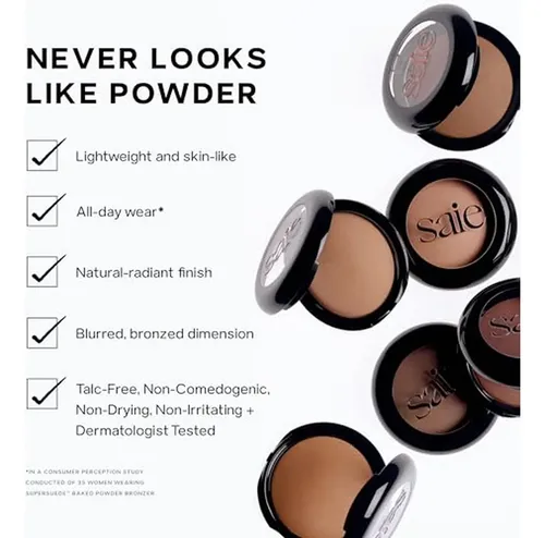 Bronceador En Polvo Saie Supersuede Radiant Baked, Hidratant