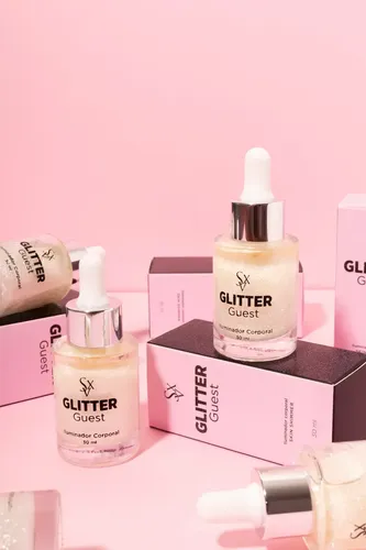 Iluminador Corporal Hidratante Glitter Guest Sexitive 30ml