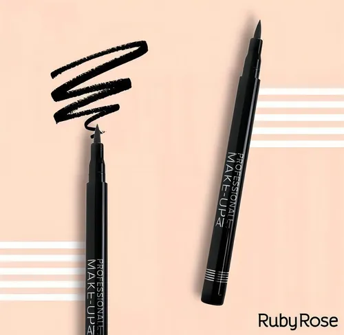 Lápiz delineador Ruby Rose, delineador de ojos negro impermeable