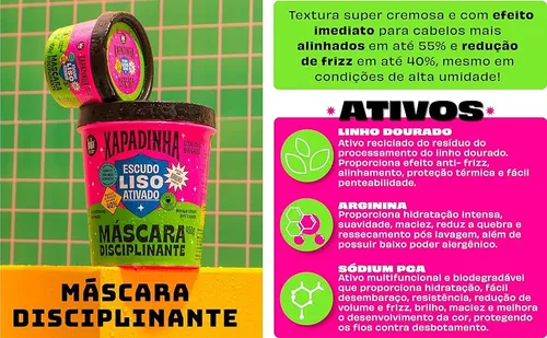 Máscara Capilar Disciplinante Xapadinha Lola Cosmetics