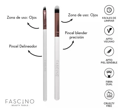 Brochas De Maquillaje Fascino Universal Tools Set X12