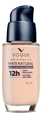 Base De Maquillaje Vogue Mate Natural Tono Trigo 30 Ml