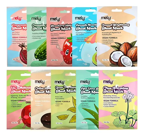 Mascarillas Faciales X6 Hidratante Y Nutritiva Skincare Mask