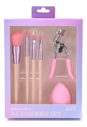 Set De Maquillaje Brochas Arqueador Blender X6u Skora Beauty