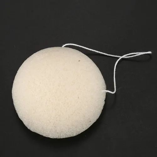 Esponja Limpiadora 2x Face Natural Konjac, Color Blanco