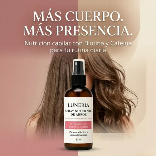 Spray Capilar Luneria Anticaída Crecimiento Rapido 30ml 2×1