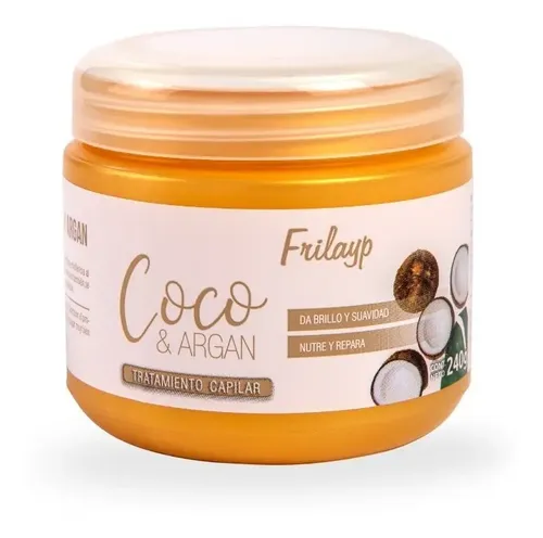 Mascara Baño De Crema Coco Y Argan Frilayp Reparacion X 240