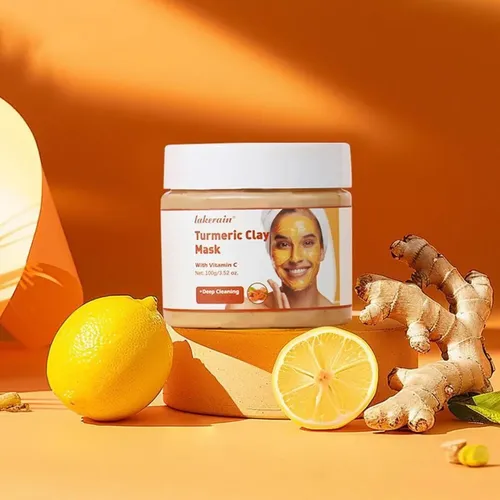 Mascarilla De Arcilla De Cúrcuma Mascarilla De Barro Facial