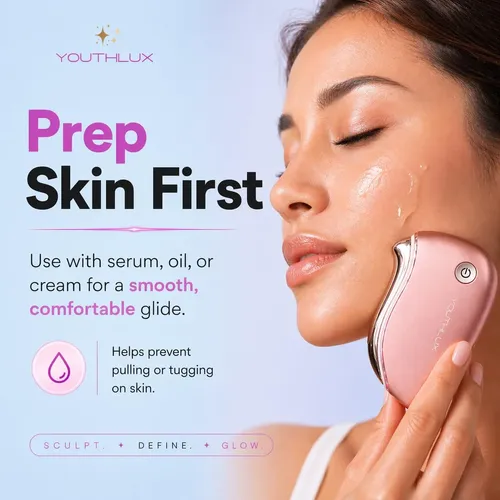 Masajeador Facial Youthlux Prosculpt Gua Sha Calentado En Or