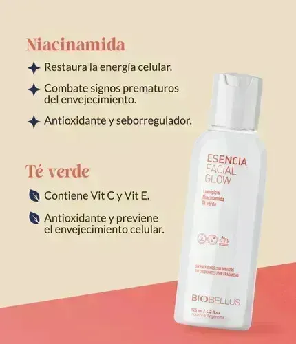 Biobellus Esencia Facial Glow 125 Ml Todo Tipo De Piel Día/noche