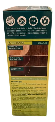 Kit De Tintura Inecto Coloración Permanente 6 Rubio Oscuro