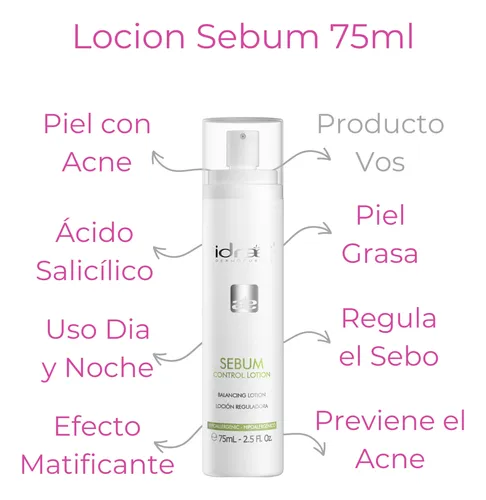 Rutina Skincare Piel Con Acne Limpieza Loción Crema Idraet