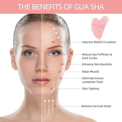 Tabla De Raspar Gua Sha En Forma De Corazón, Versátil Masaje